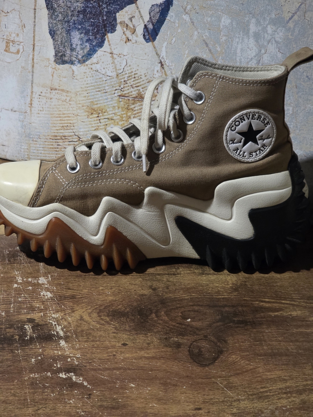 Converse Run Star Motion High Top Sneaker - Sand Dune Colorway